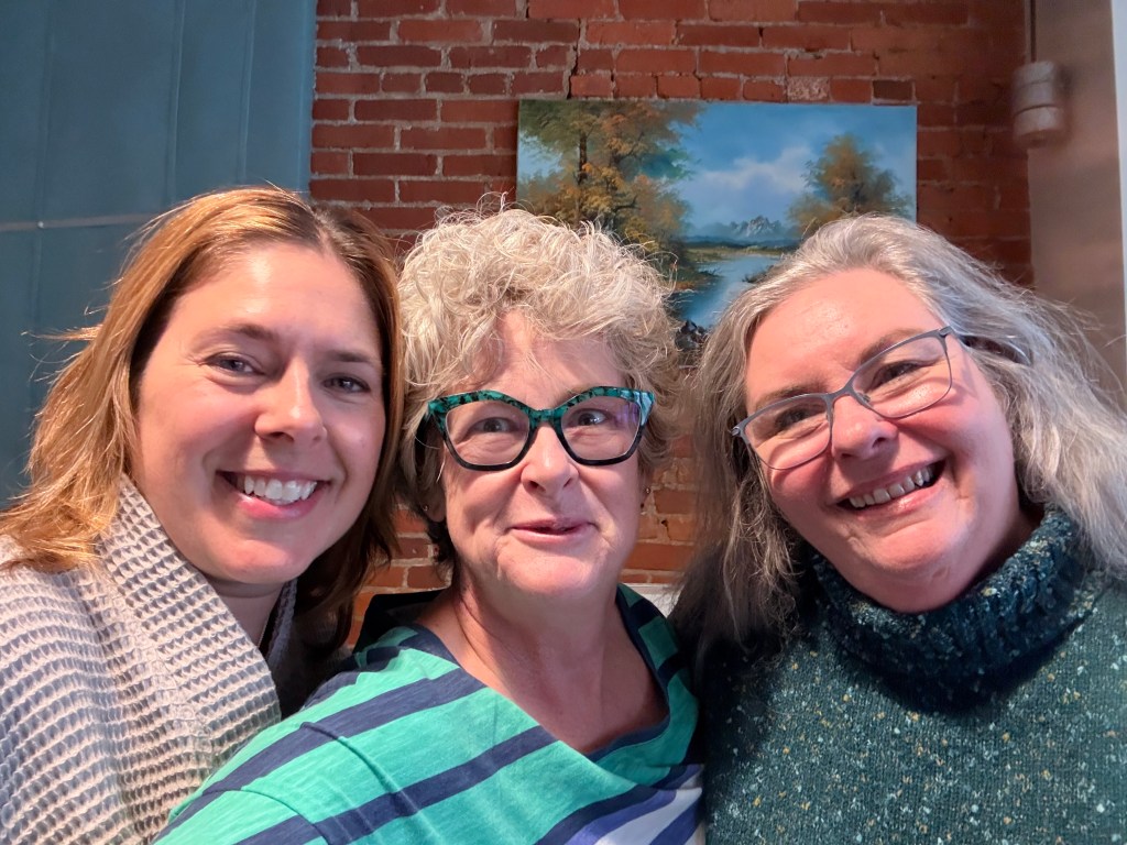 Jacqui with Bodysex leaders Carlin Ross and Laura Bogush in Cleveland, Ohio in November 2025
