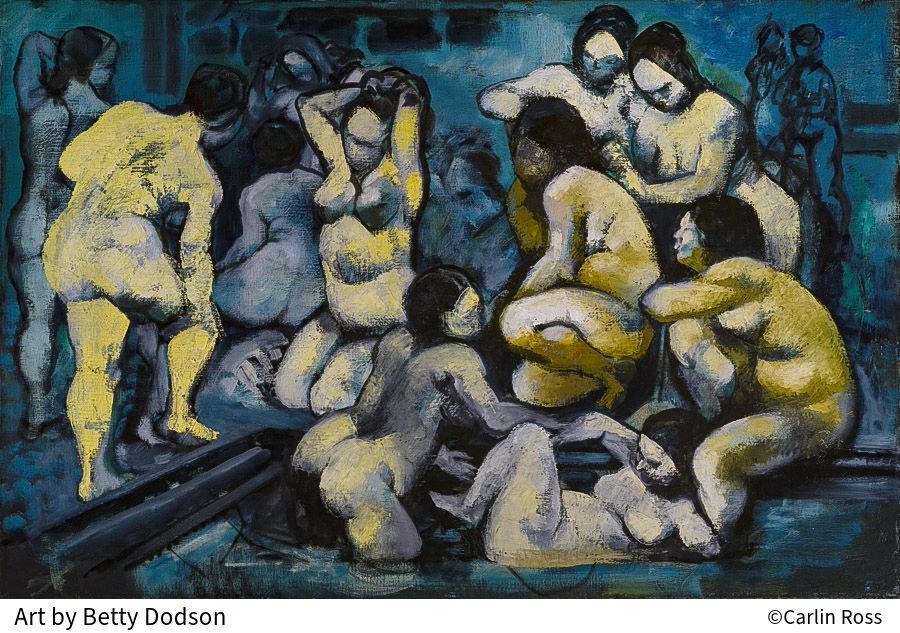 Drawing of Women Bathing by Betty Dodson